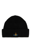 Black Logo Beanie Hat 1