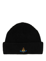 Black Logo Beanie Hat 1