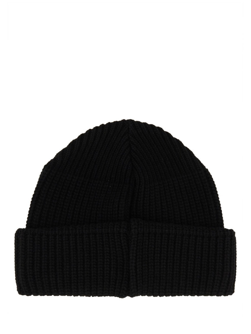 Black Logo Beanie Hat 2