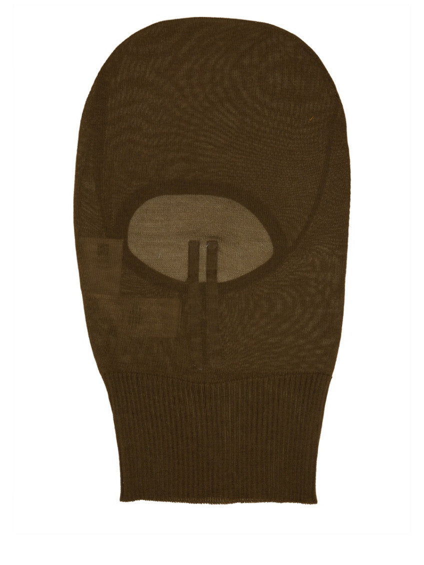 Brown Knitted Solid Beanies Hat 2