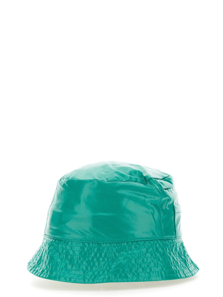 Green Solid Bucket Hat 1