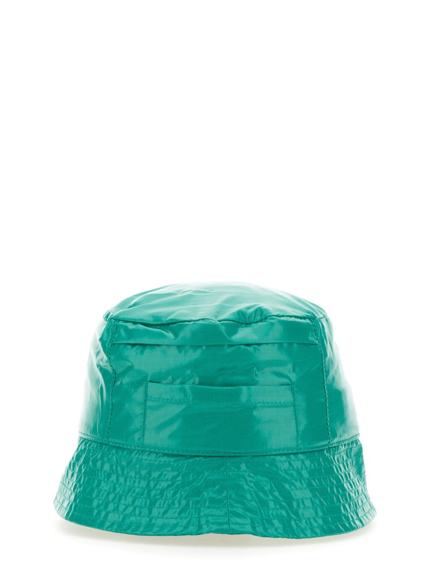 Green Solid Bucket Hat 2