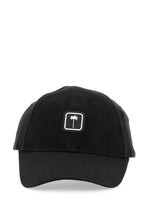 Black Logo Solid Baseball Hat 1