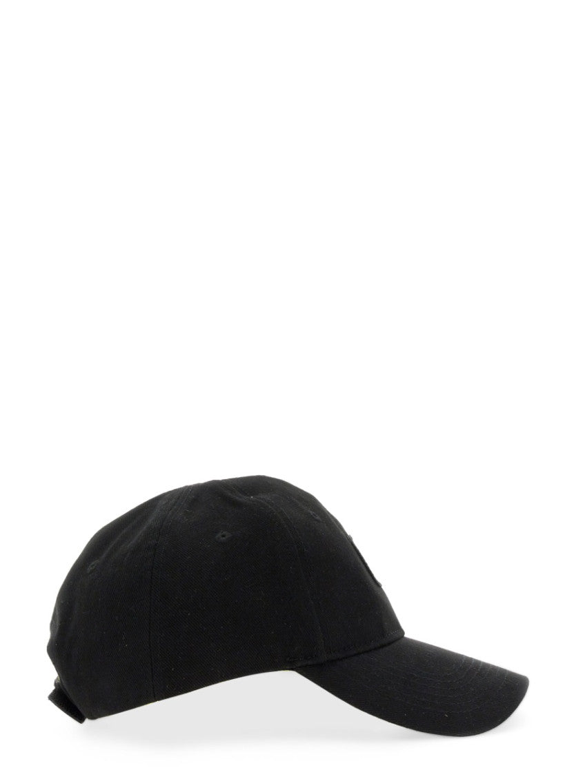Black Logo Solid Baseball Hat 2