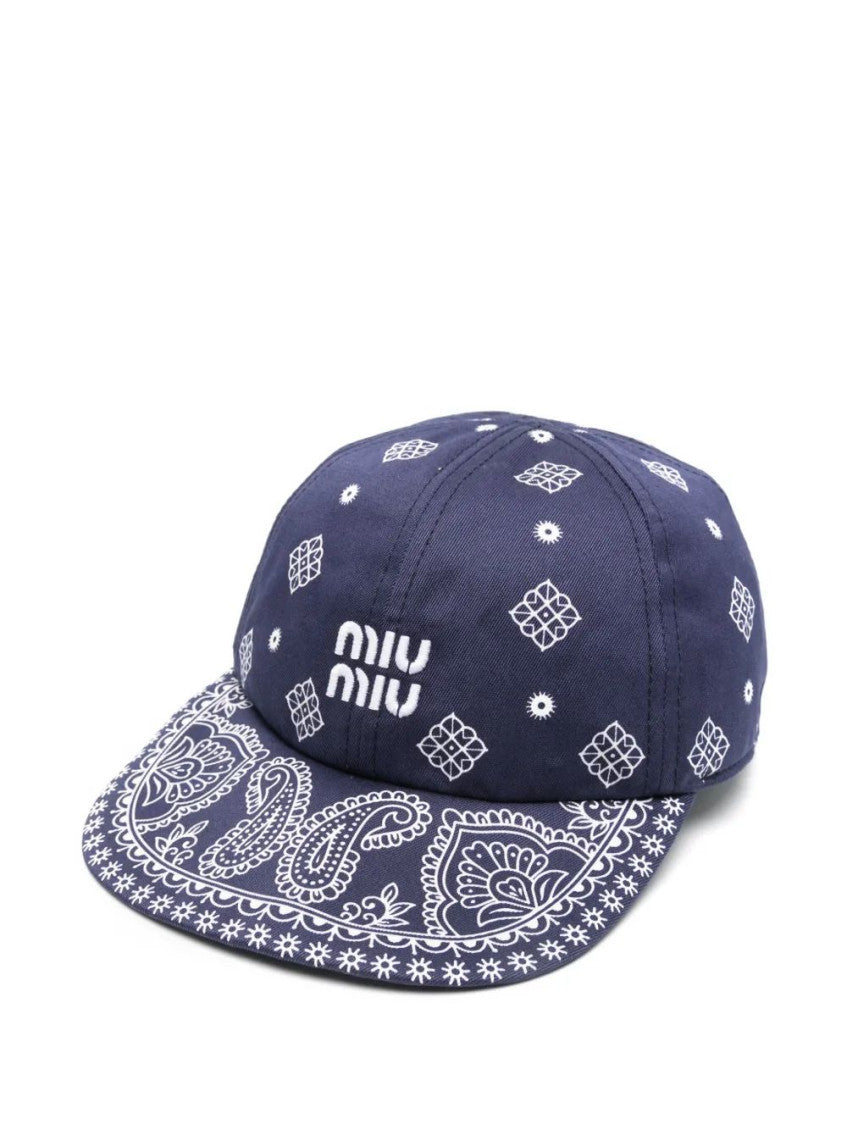 Blue Drill Printed Baseball Hat 1