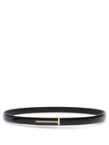 Black Solid Logo Belt 1