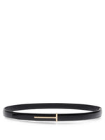 Black Solid Logo Belt 1
