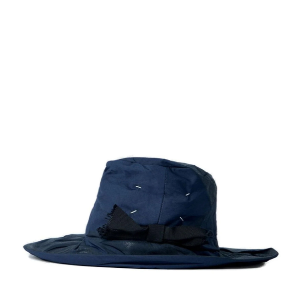 Blue Solid Summer Hat 1