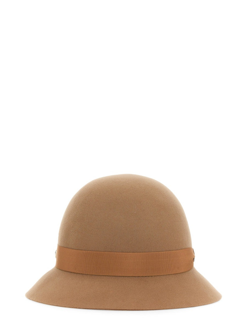 Beige Solid Bucket Hat 1