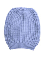 Sky Blue Textured Beanie Hat 1