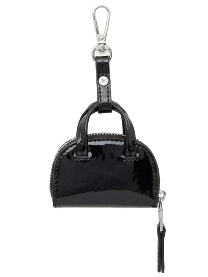 Black Solid Logo Key Holder 2