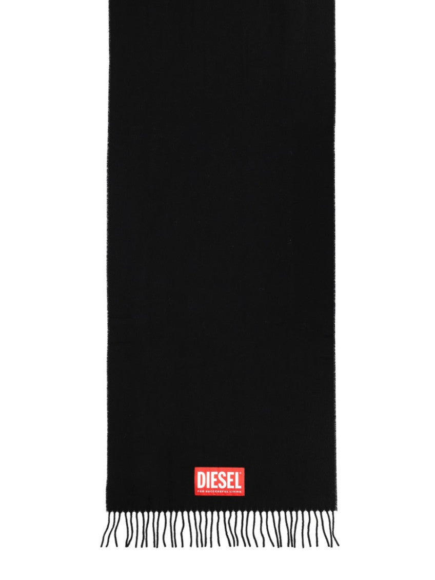 Black Solid Scarf 1