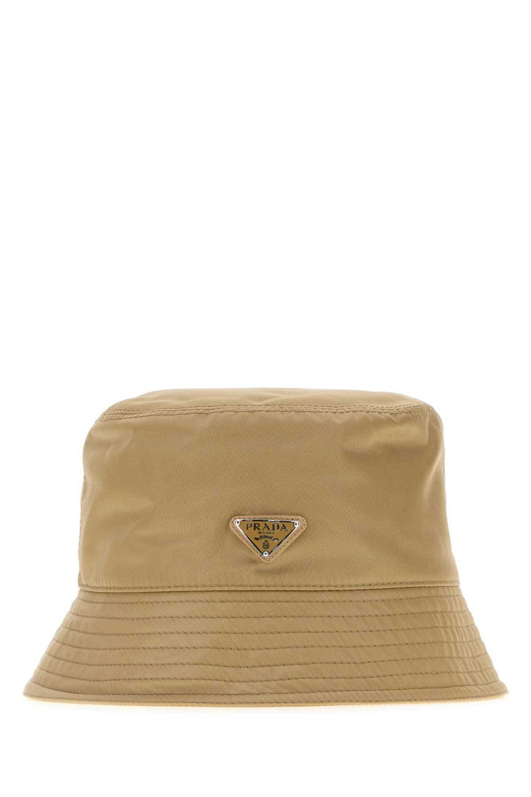 Light Brown Solid Bucket Hat 1