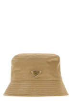 Light Brown Solid Bucket Hat 1