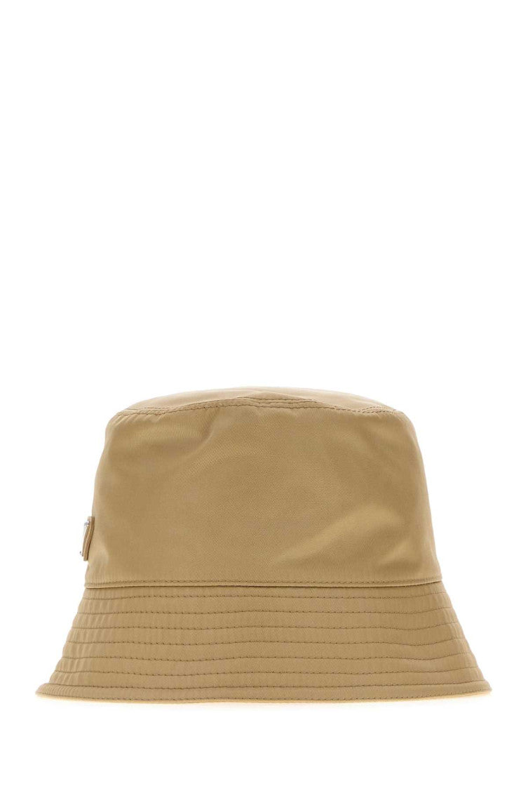 Light Brown Solid Bucket Hat 2