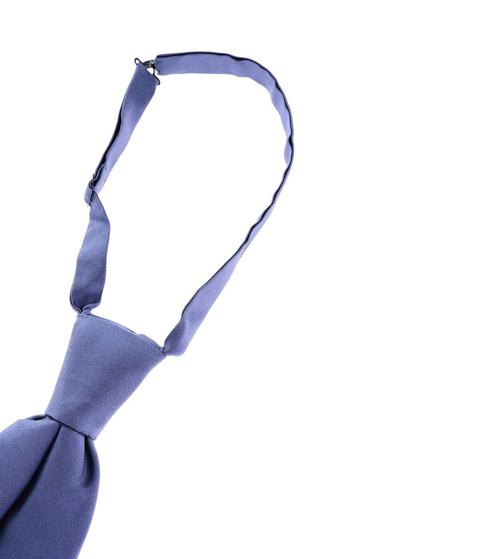 Blue Ascot Solid Tie 3