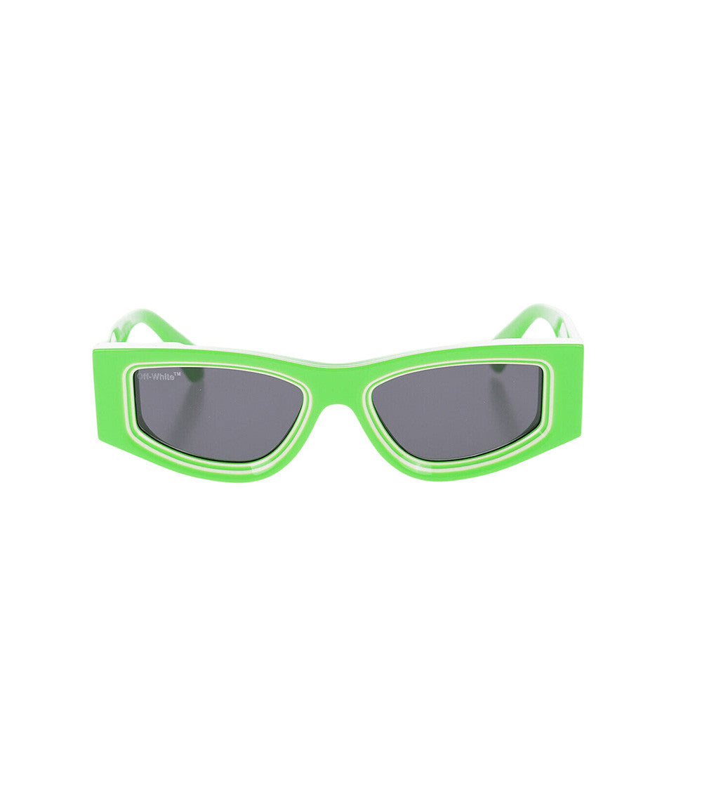 Green Rectangular Sunglasses 1