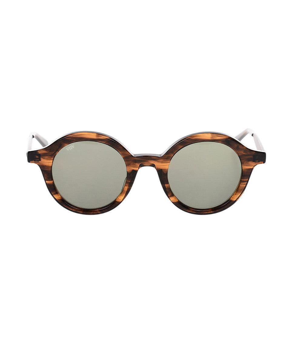 Brown Tortoise Round Sunglasses 1