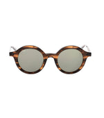 Brown Tortoise Round Sunglasses 1