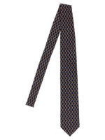 Navy Blue Jacquard Paisley Pattern Tie 1