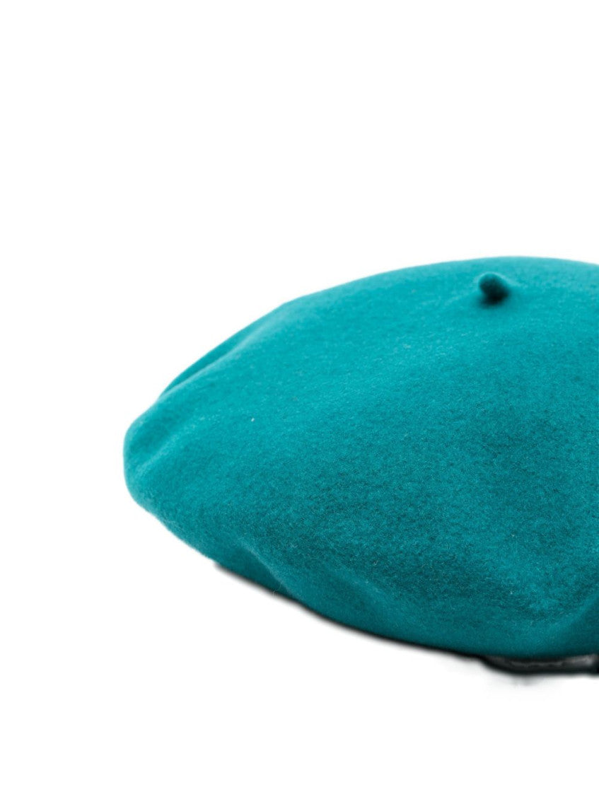 Turquoise Wool Basque Hat 3