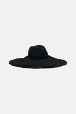 Black Fringes Fedora Hat 1