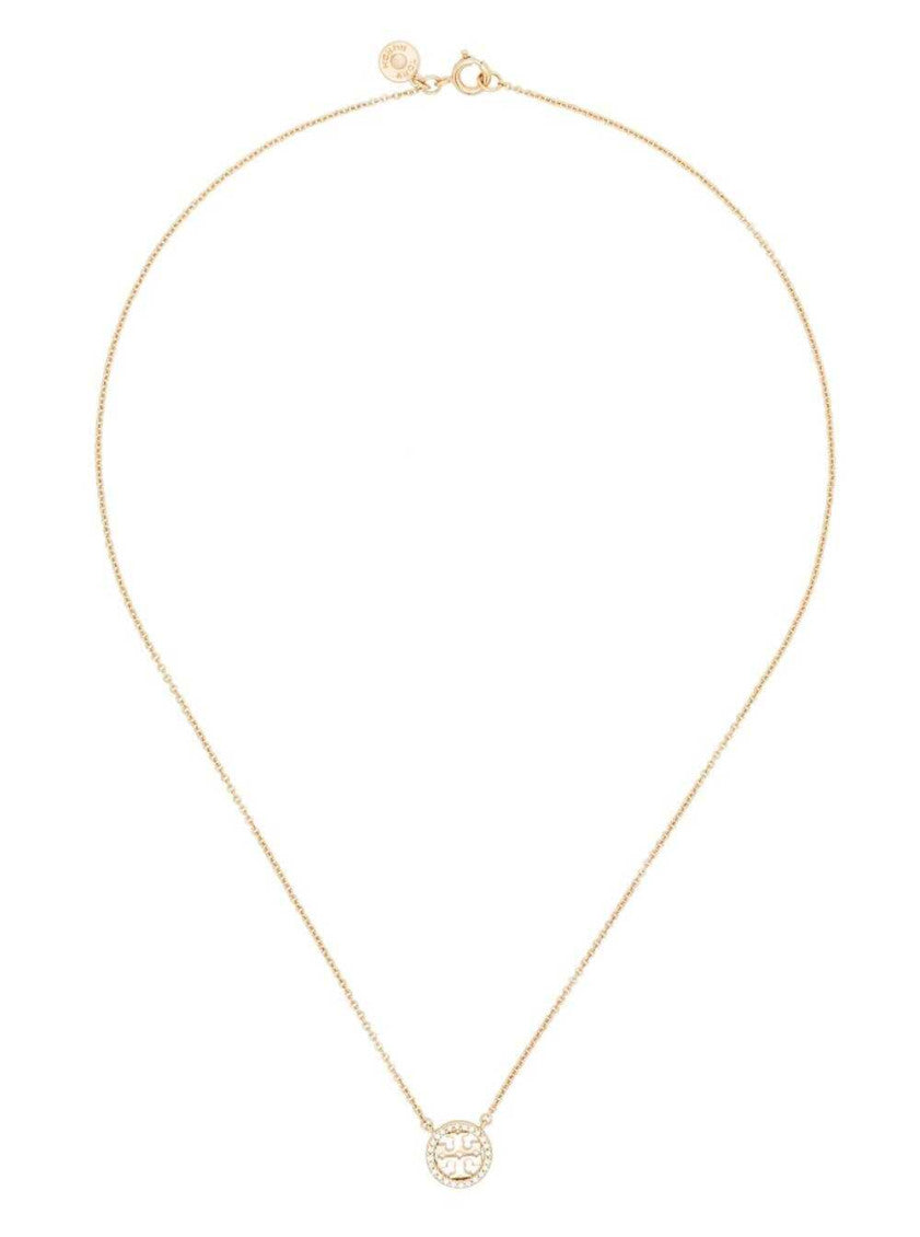 Golden Logo Pendant Necklace 1