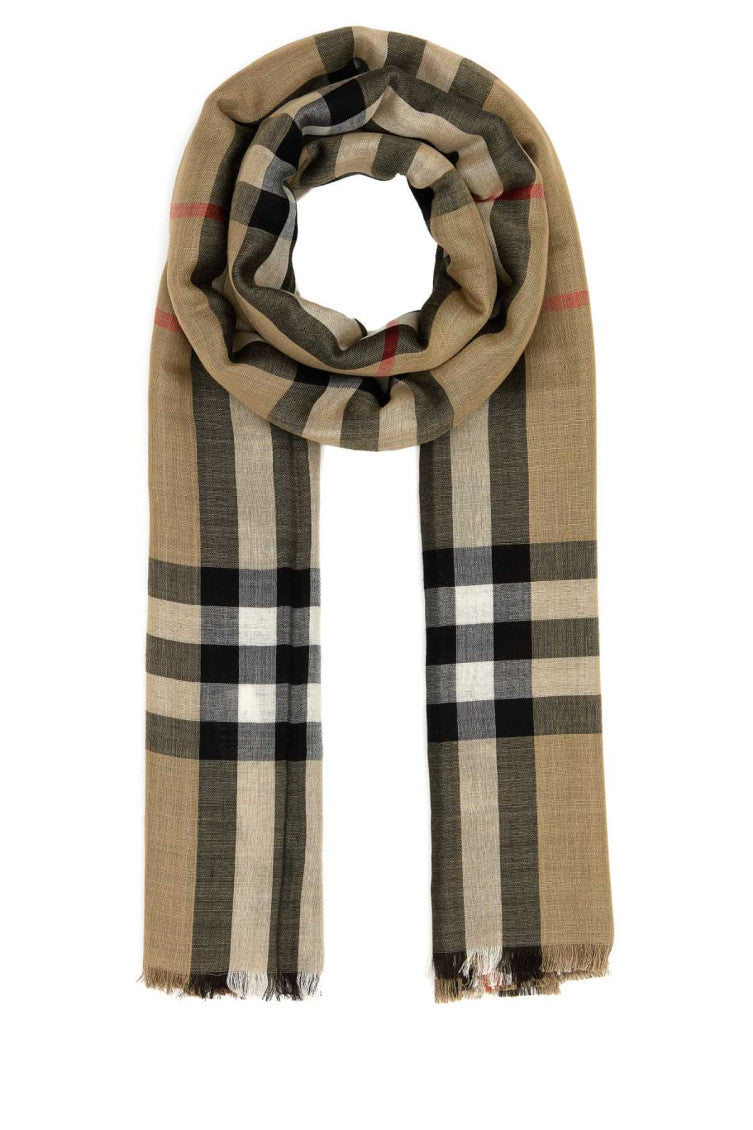 Beige Signature Scarf 1