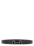 Black Horsebit Reversible Solid Belt 1