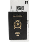 Black Passport Pattern Wallet 1