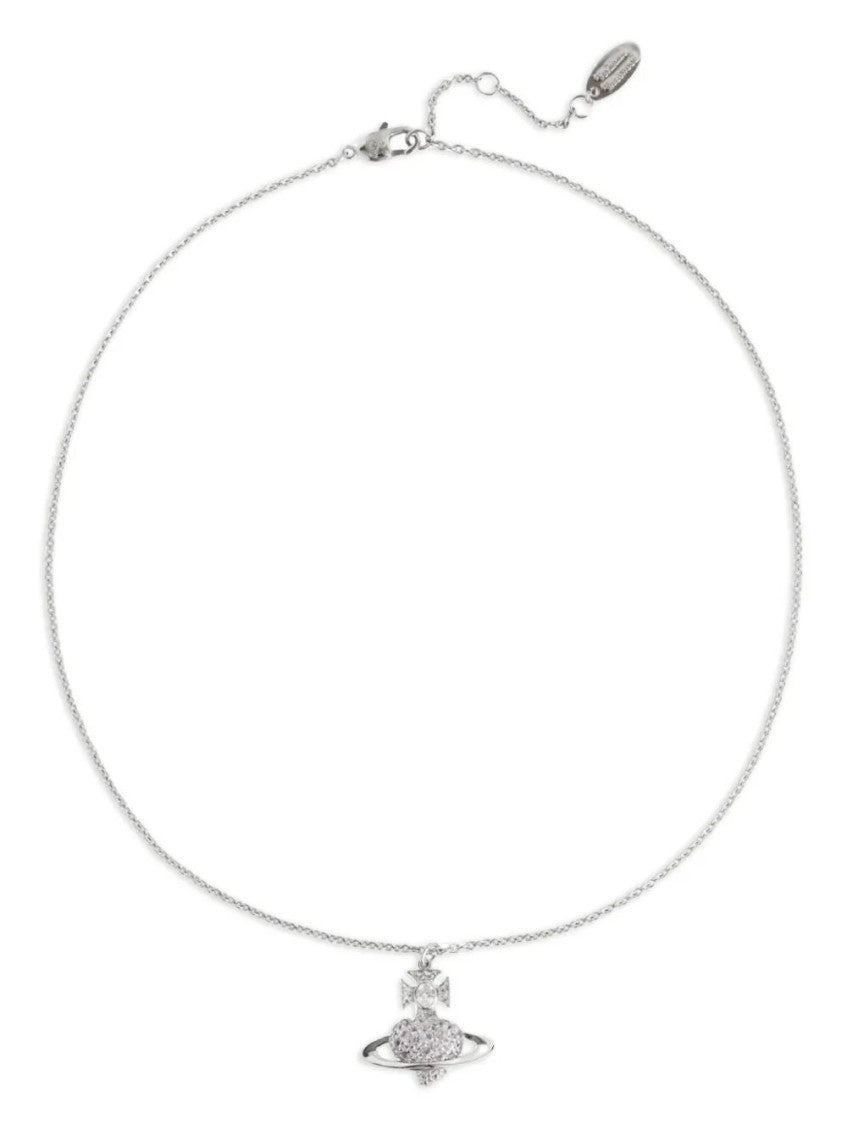 Silver Logo Pendant Necklace 1