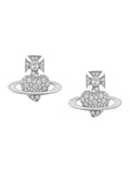 Silver Crystal Embellishments Earrings 1