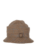 Beige Plaid Pattern Bucket Hat 1