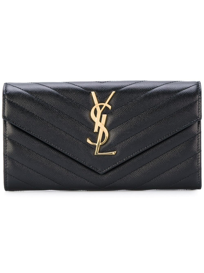 Black Cassandre Quilted Wallet 1
