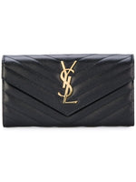 Black Cassandre Quilted Wallet 1