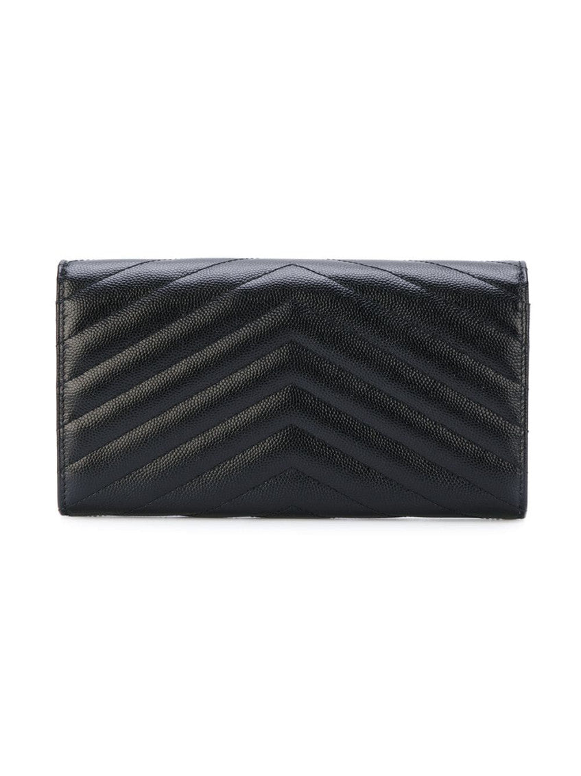 Black Cassandre Quilted Wallet 2