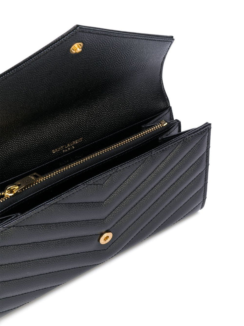 Black Cassandre Quilted Wallet 3