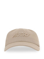 Beige Embroided Logo Baseball Cap 1