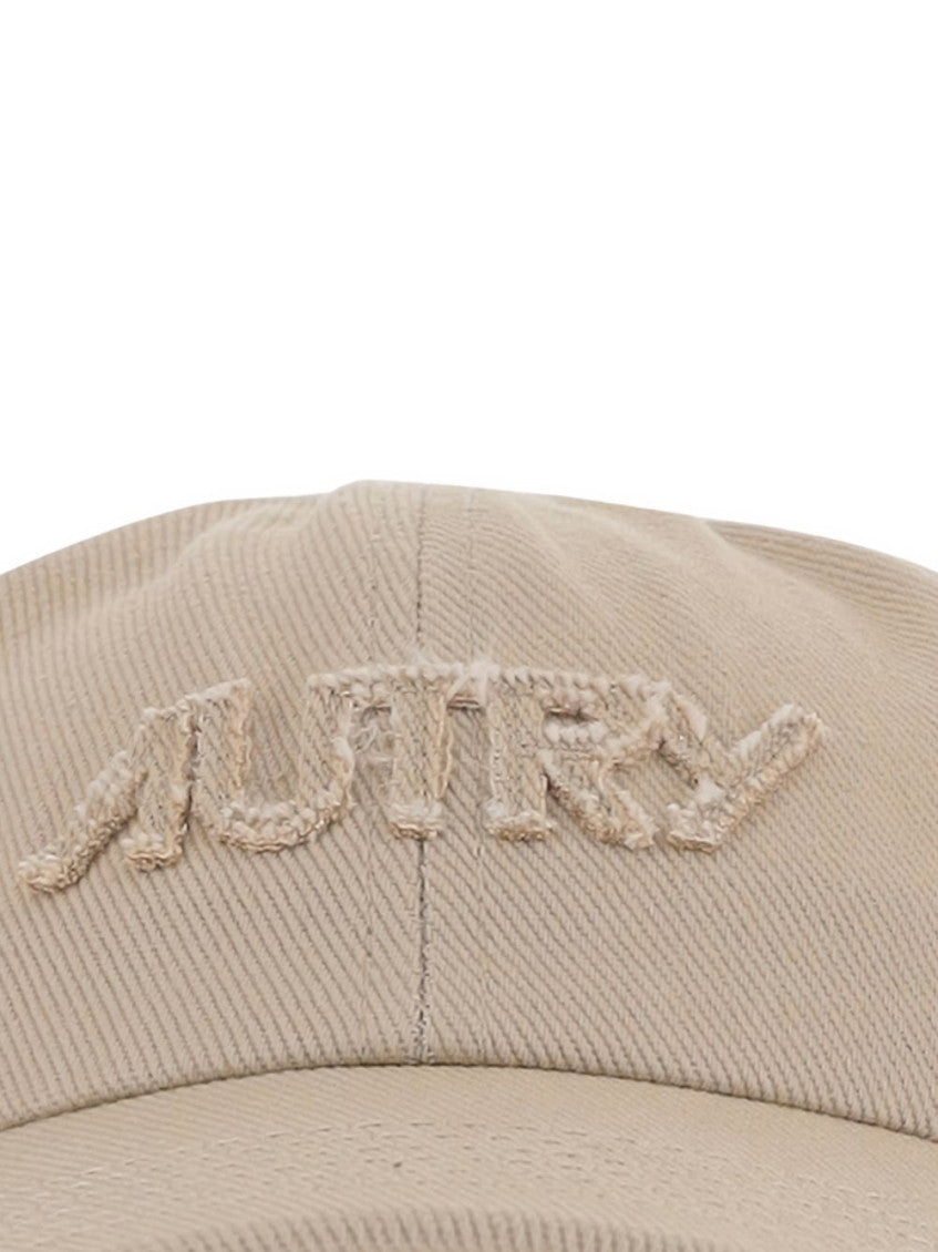 Beige Embroided Logo Baseball Cap 4