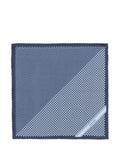 Navy Blue Geometric Pocket Square 1