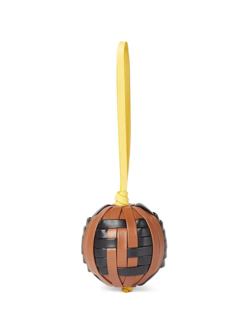 Brown Spherical Woven Charm 1
