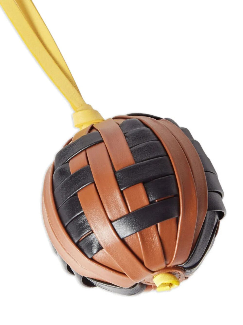 Brown Spherical Woven Charm 2
