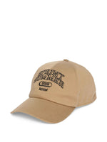 Beige Embroidered Logo Baseball Hat 1