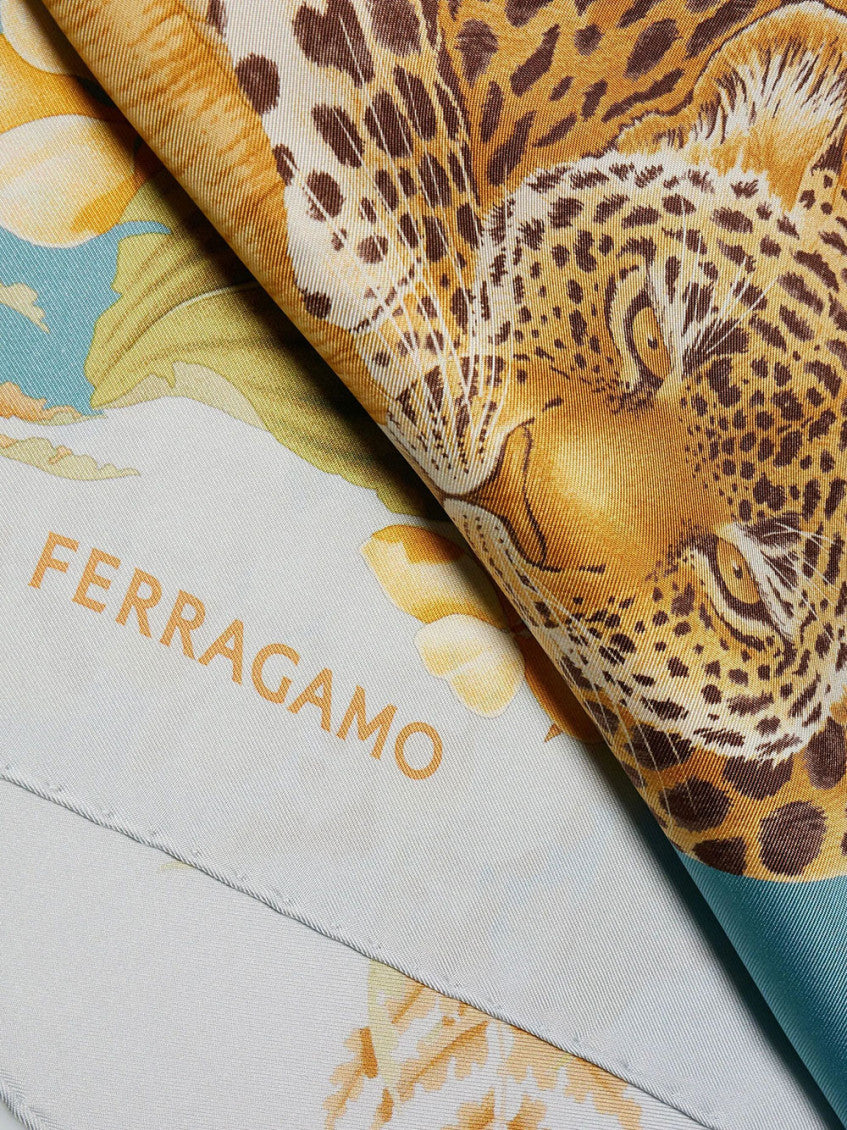 Blue Heritage Printed Scarf 3