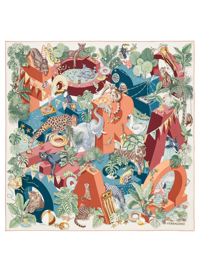 Multicolor Giocoso Printed Scarf 1