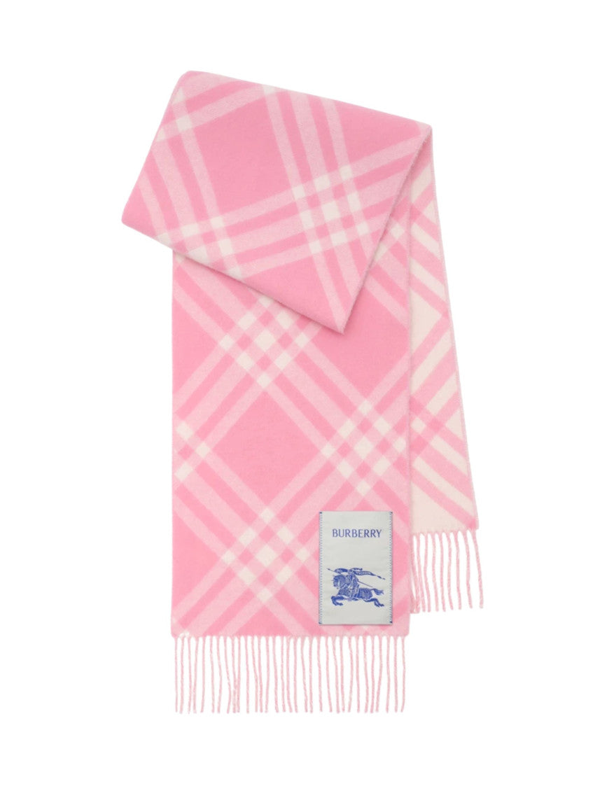 Pink Checks Scarf 2
