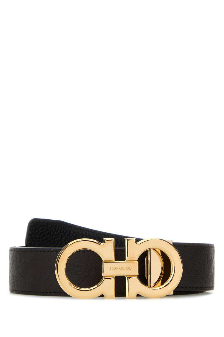 Brown Gancini Buckle Reversible Belt 1