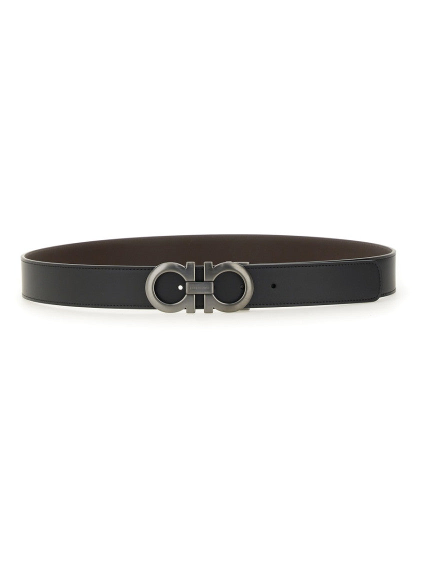 Black Cut To Size Reversible Belt 1