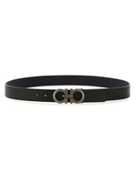 Black Gancini Cut To Size Reversible Belt 1