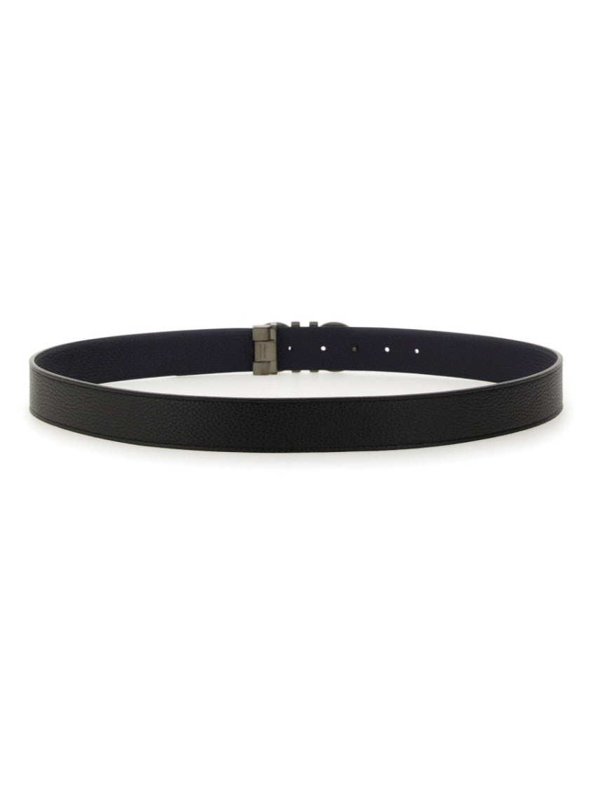Black Gancini Cut To Size Reversible Belt 2